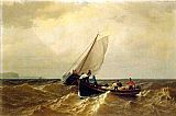 William Bradford Famous Paintings - Fishing Boat in the Bay of Fundy